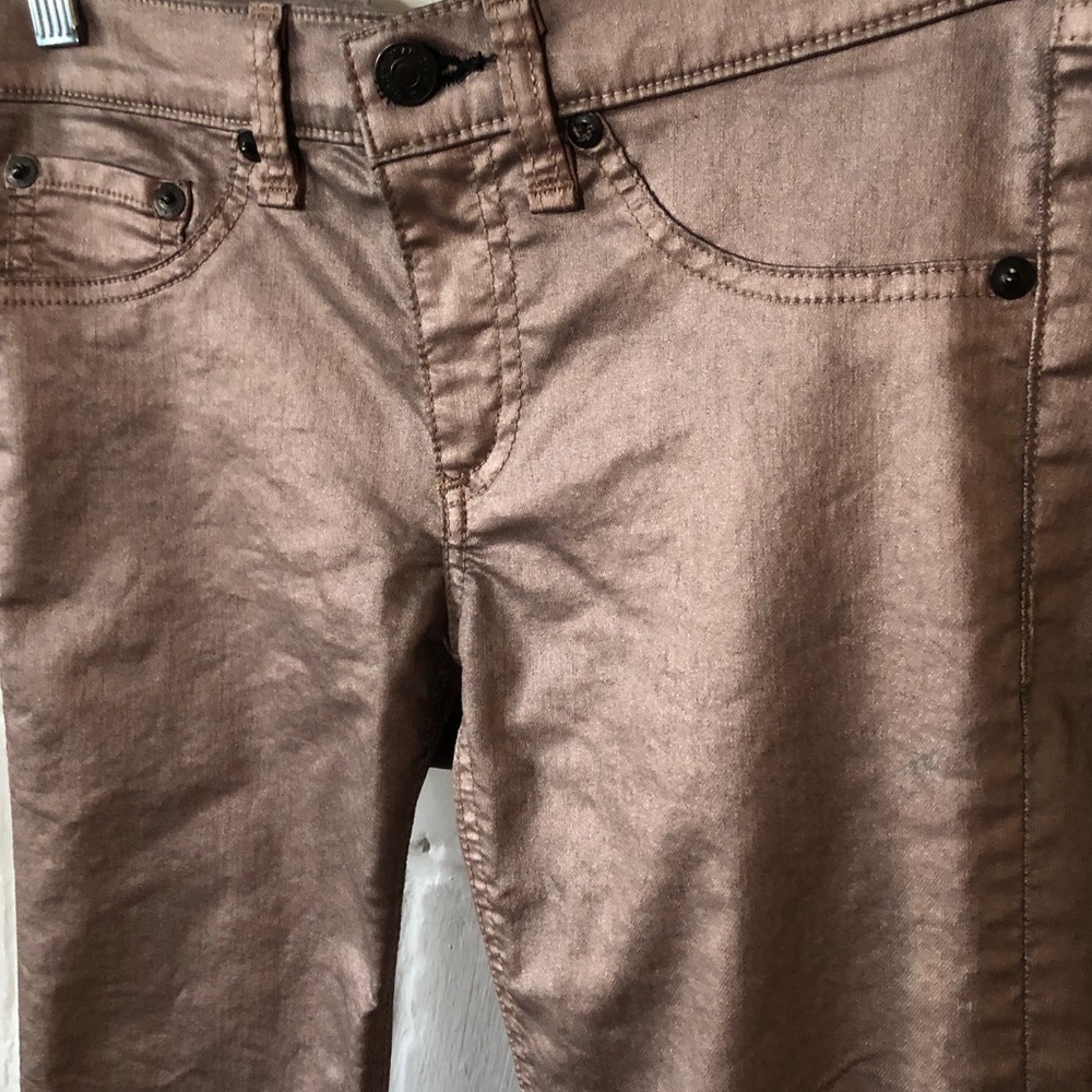 (EUC) Rag & Bone The Legging coated metallic jean - Picture 2 of 10